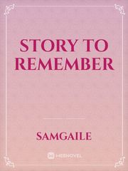 story to remember Book