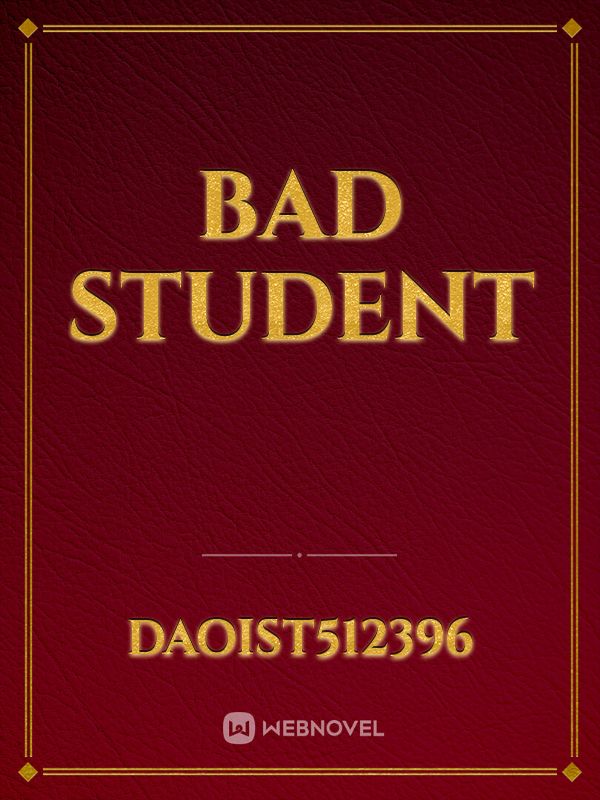 Bad Student Book