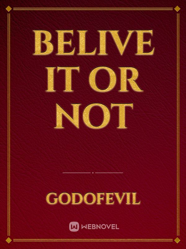 Belive it or not Book