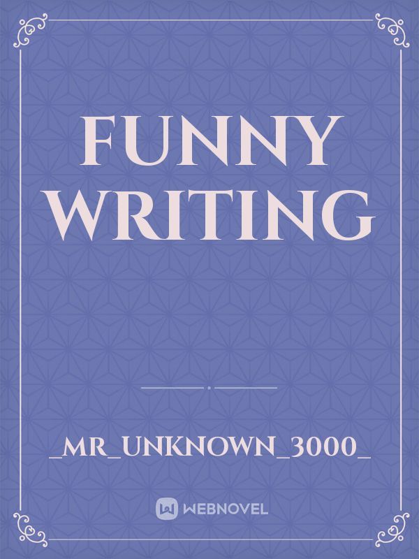 funny writing Book