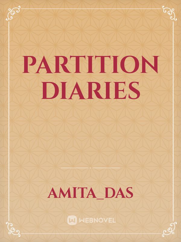 Partition diaries Book
