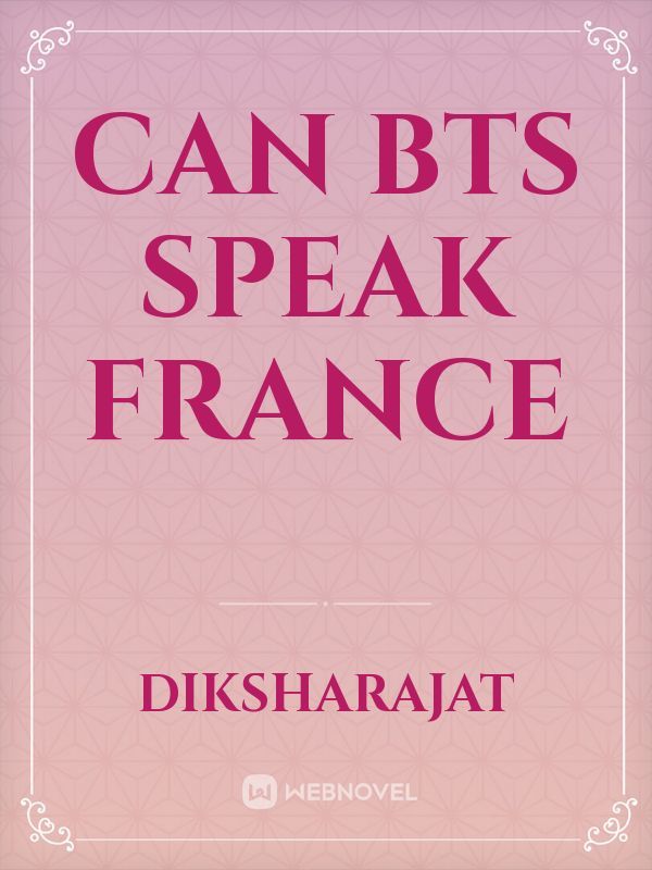can bts speak France Book