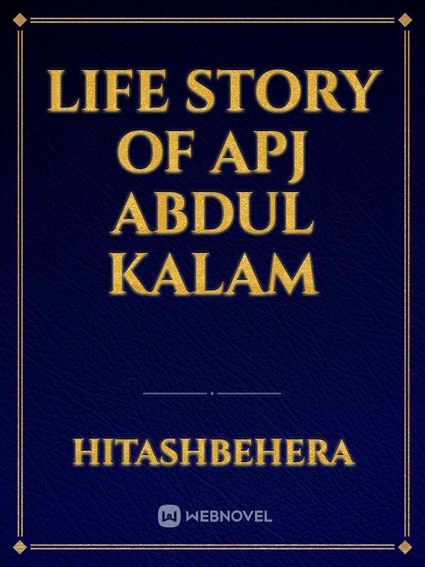 Life story of APJ Abdul kalam Book