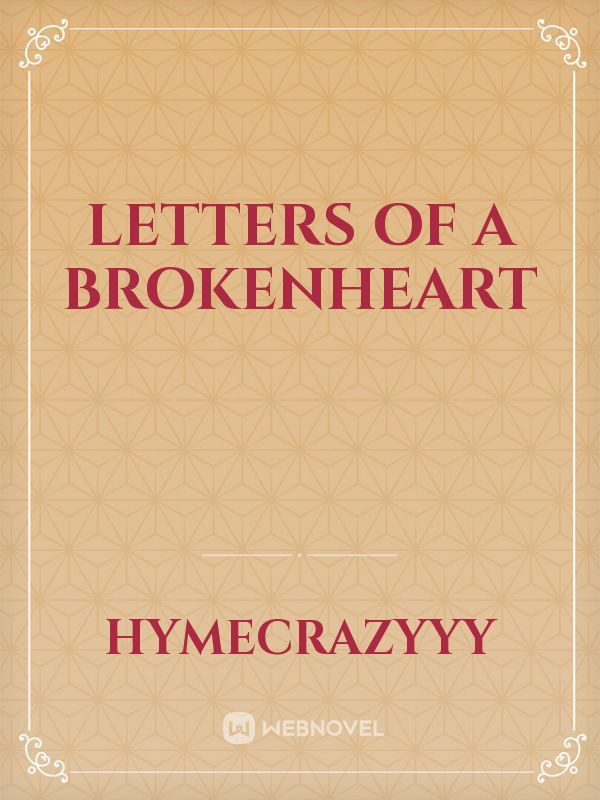 letters of a brokenheart Book