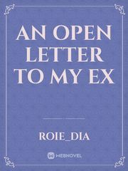 An Open Letter to my Ex Book