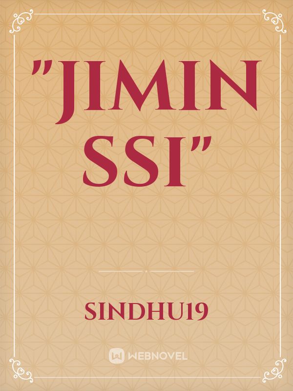 "Jimin ssi" Book