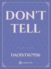 Don't Tell Book
