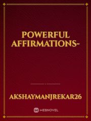 Powerful Affirmations- Book