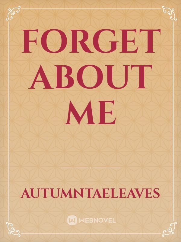 Forget About Me Book