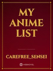 My Anime List Book