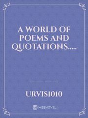 A world of poems and quotations..... Book