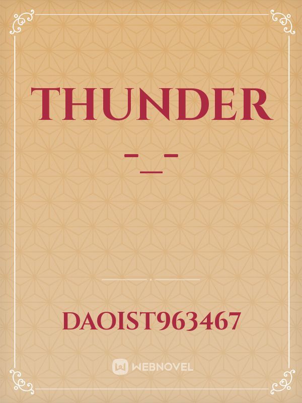 Thunder -_-