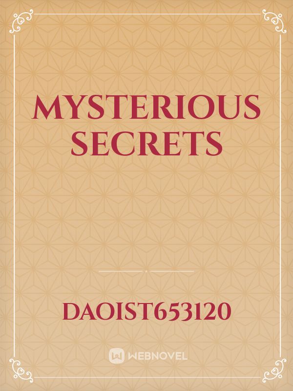 Mysterious Secrets Book