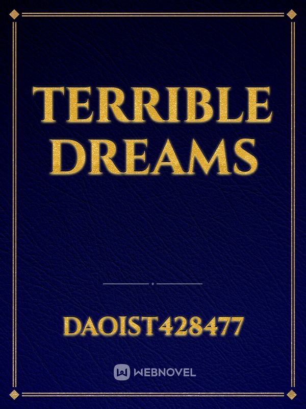 Terrible Dreams Book