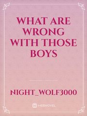What Are Wrong With Those Boys Book