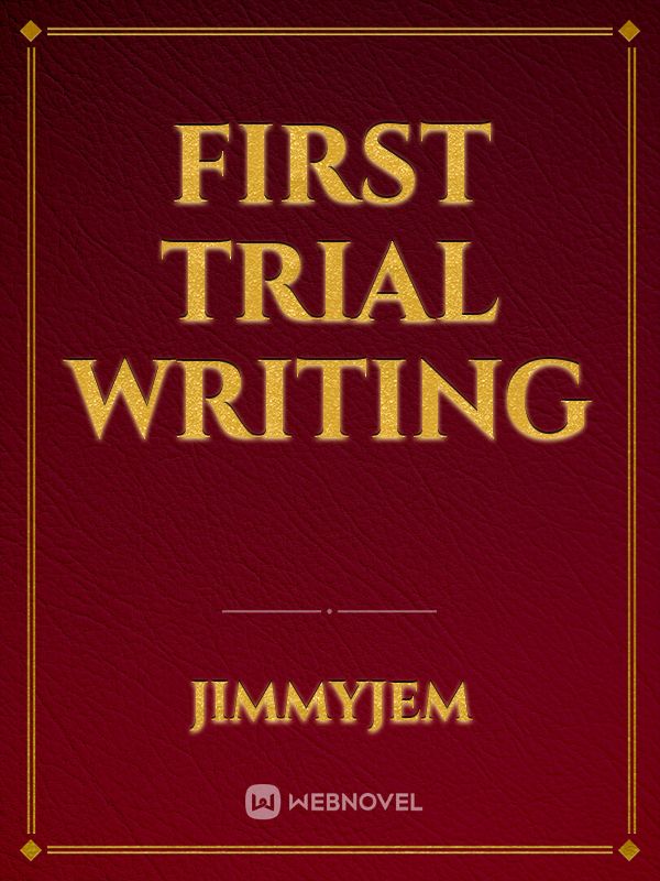 First Trial Writing Book