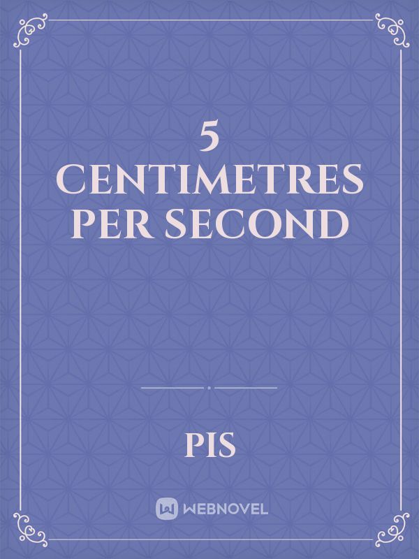 5 centimetres per second