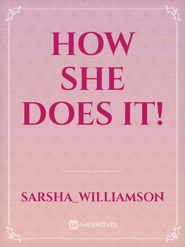 How She does It! Book