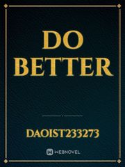 Do Better Book