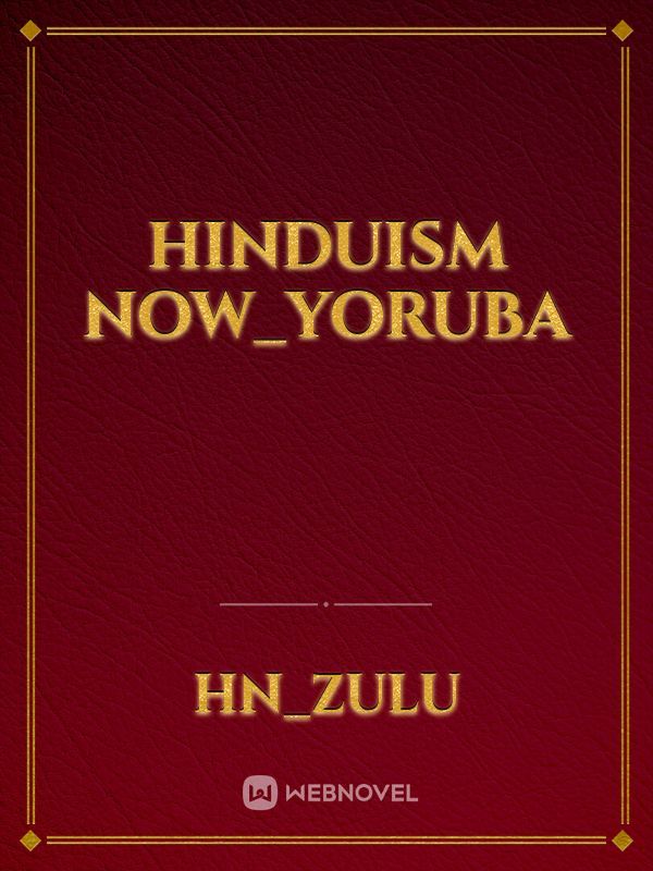 Hinduism Now_Yoruba Book