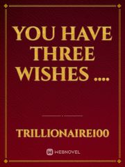 You Have Three Wishes .... Book