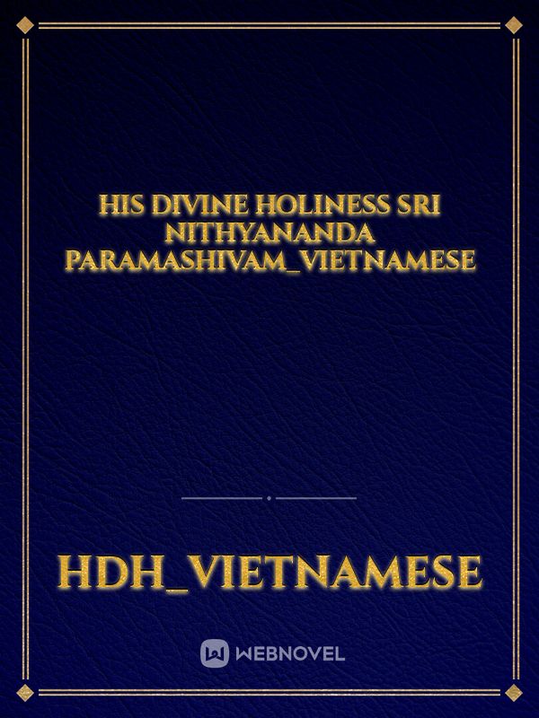 His Divine Holiness Sri Nithyananda Paramashivam_Vietnamese Book