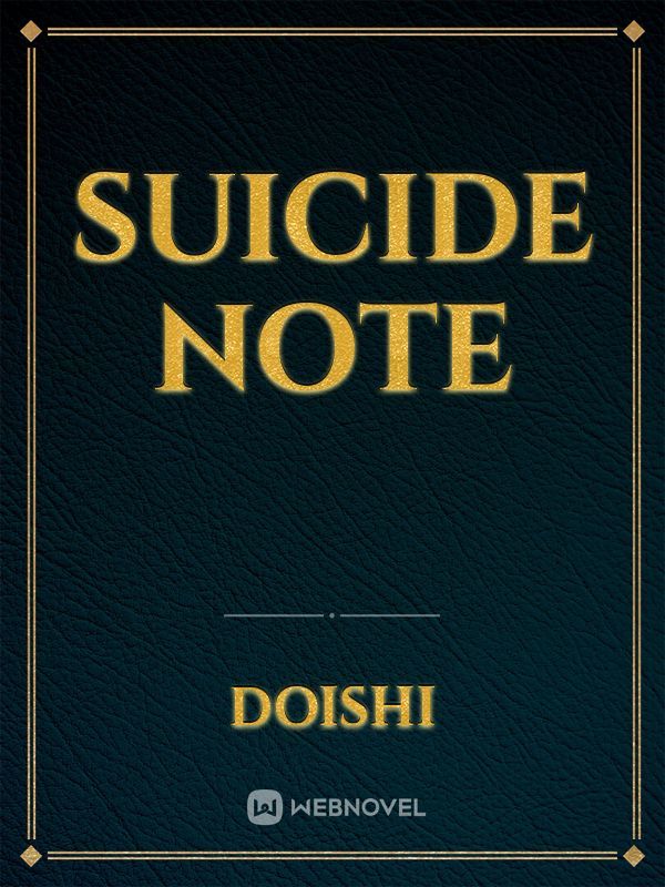 Suicide Note Book