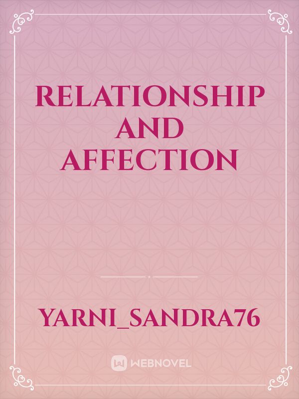 Relationship and Affection Book