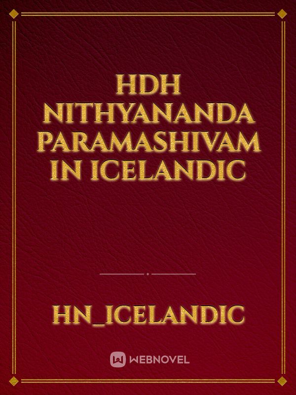 HDH Nithyananda Paramashivam in icelandic Book