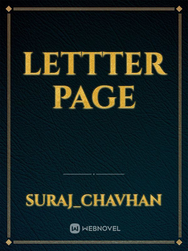 lettter page Book