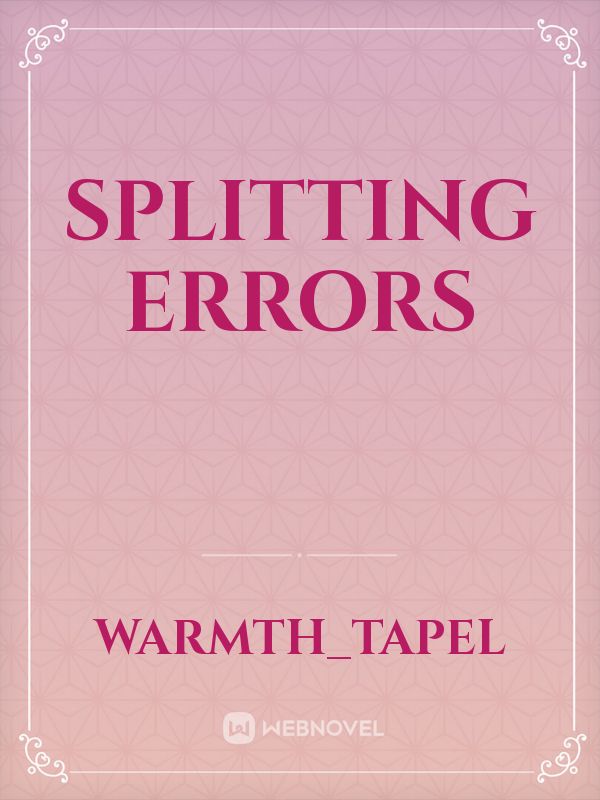 Splitting Errors Book