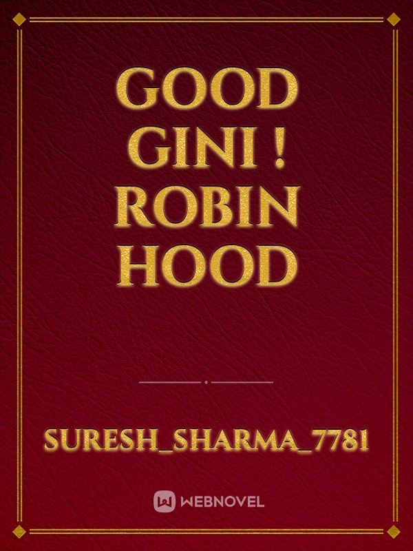 good Gini ! robin hood Book