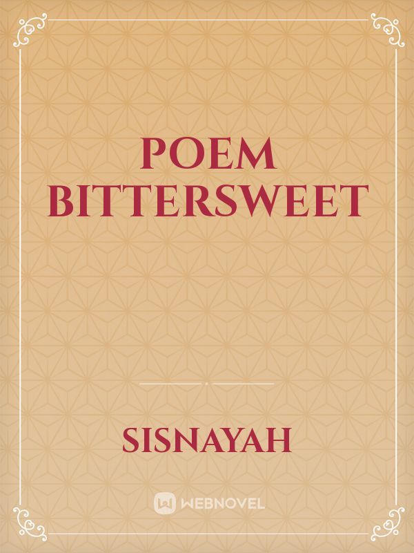 poem bittersweet Book