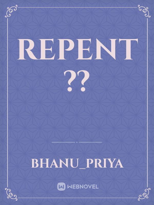Repent ?? Book