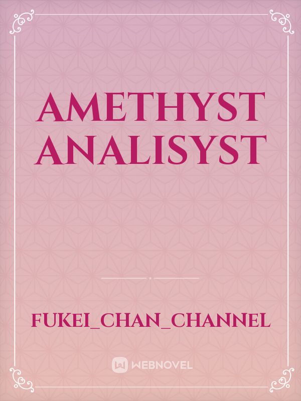 Amethyst analisyst Book