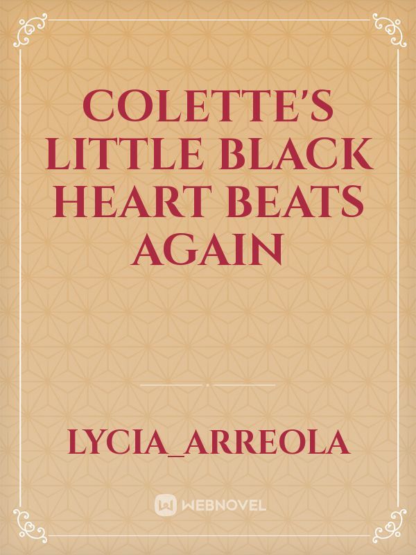 Colette's little black heart beats again Book