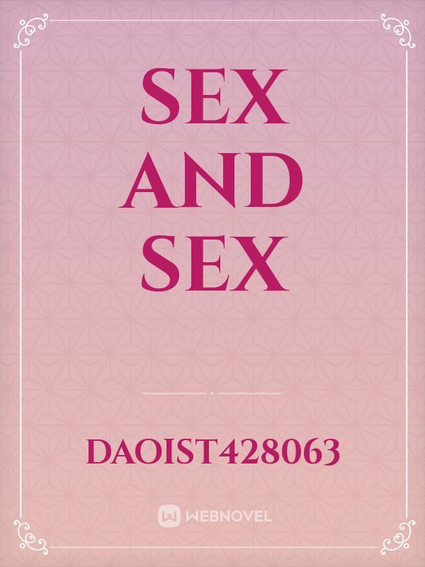 sex and sex Book