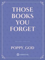 Those Books You Forget Book