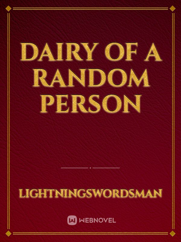 Dairy of a random person Book