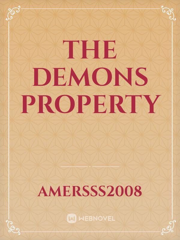 The demons property Book