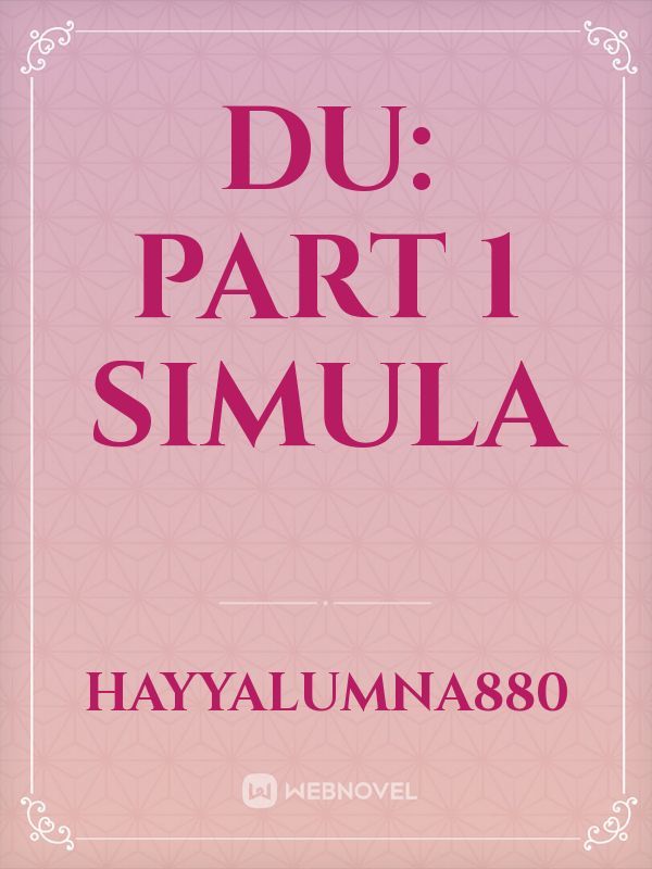DU: Part 1
Simula Book