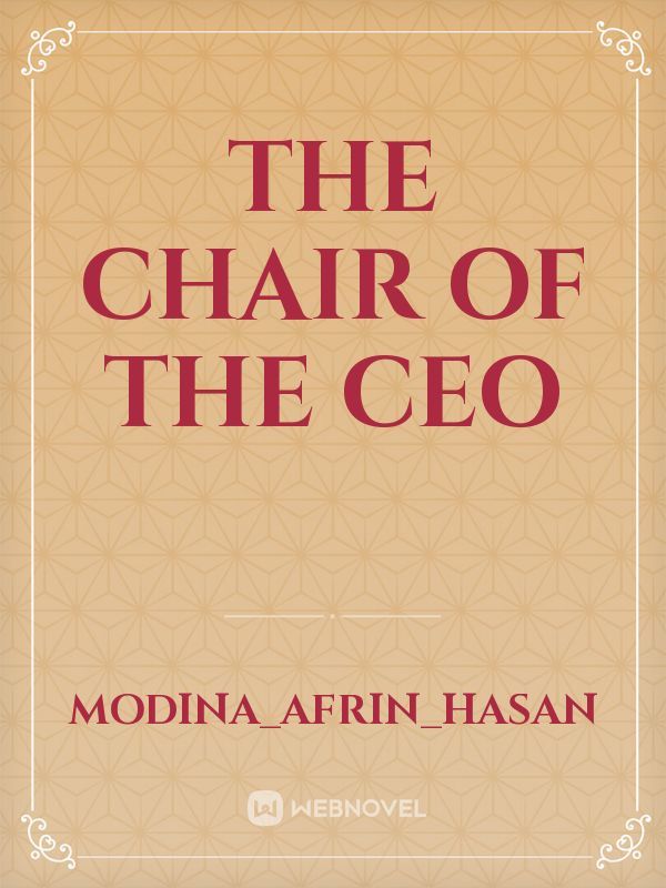 The chair of the CEO Book