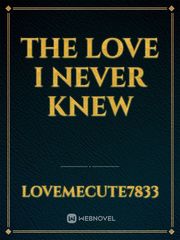 The love I never knew Book