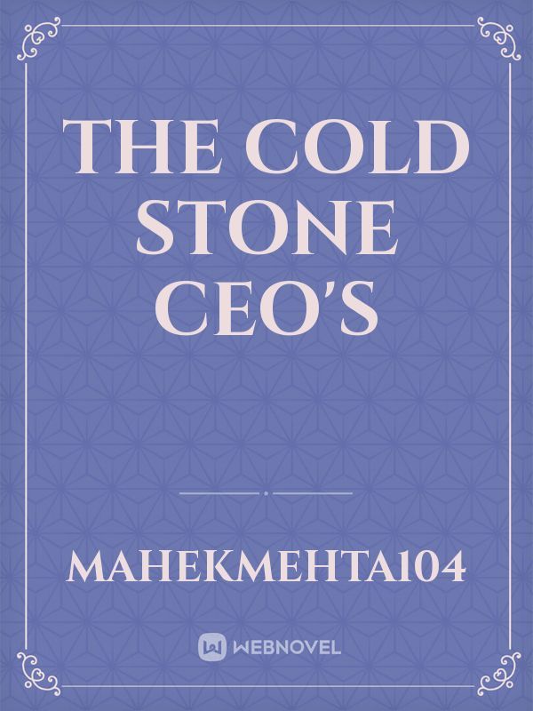 The Cold Stone CEO'S Book