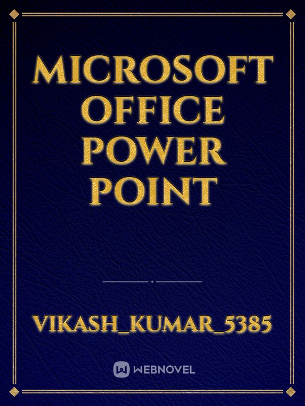 Microsoft office power point Book
