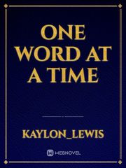 One word at a time Book