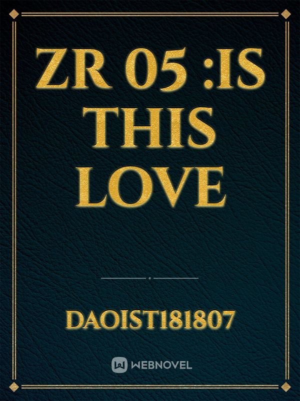 ZR 05 :IS THIS LOVE Book