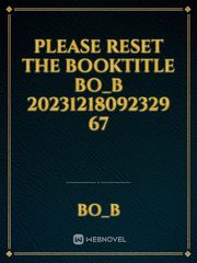 please reset the booktitle Bo_B 20231218092329 67 Book