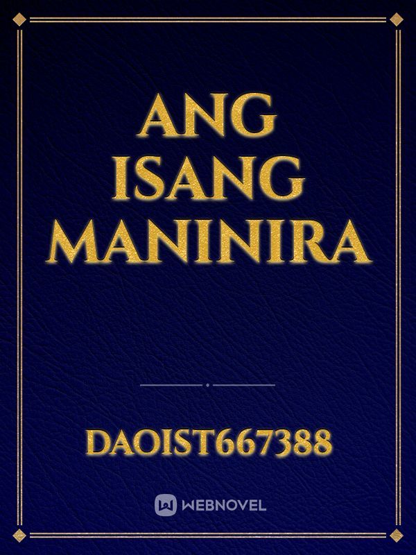 Ang Isang Maninira Book