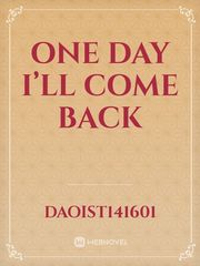 One day I’ll come back Book